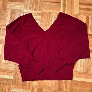 NWOT Express Doloman Sleeve Ruby V-Neck Sweater